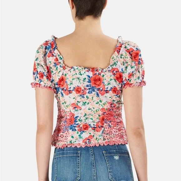 LoveShackFancy Bryant Top Rush of Red